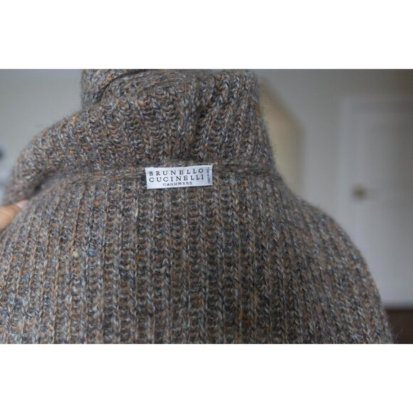 Brunello Cucinelli Women's Cardigan Vest Poncho Monili Sweater Knit size XS - Picture 6 of 9